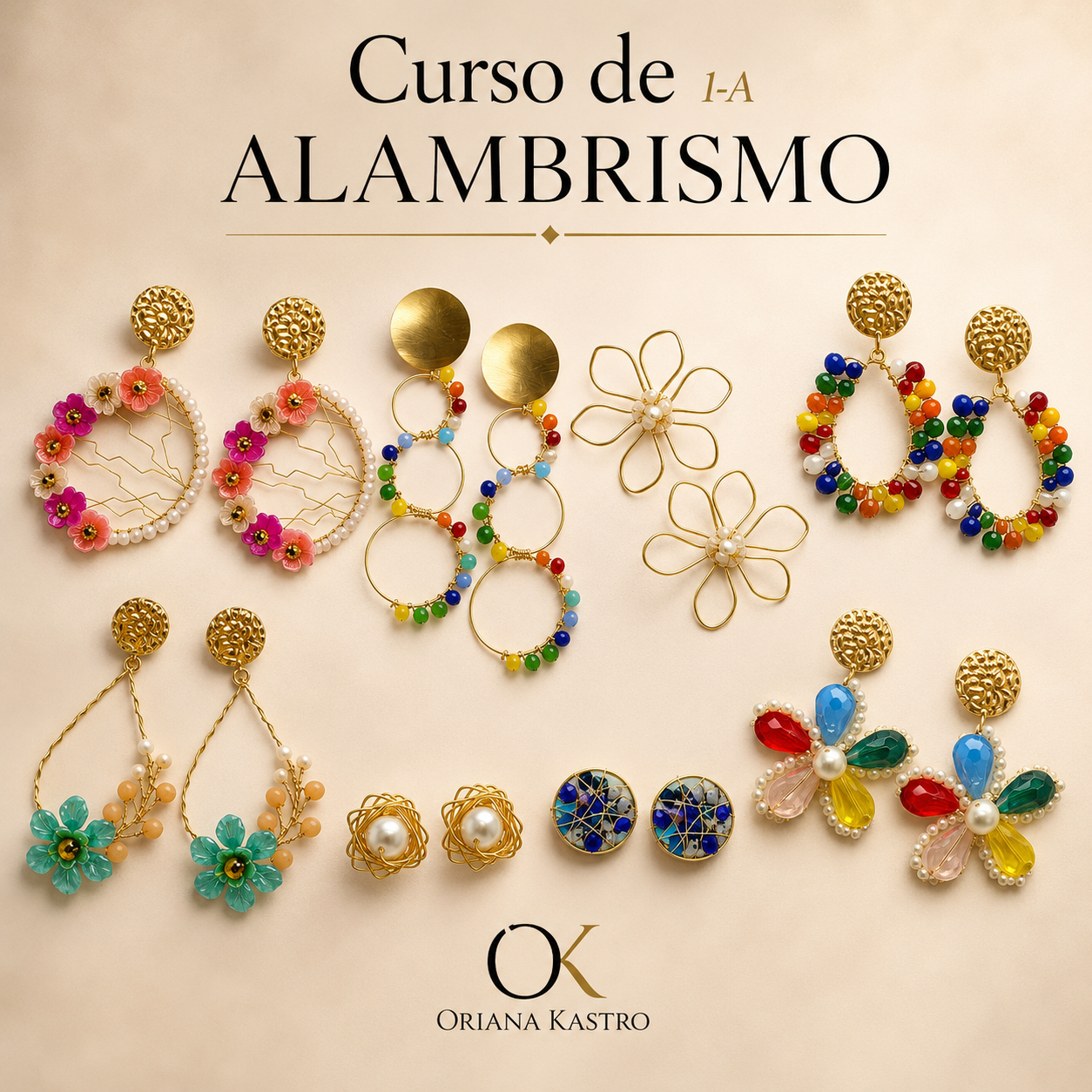 Curso de Bisutería Fina en Alambrismo Nivel 1-A - Joyería Artesanal