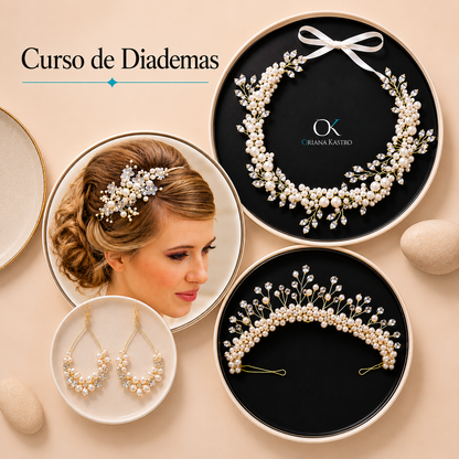 Curso de Diademas de Novia + Curso Gratis de Emprendedoras