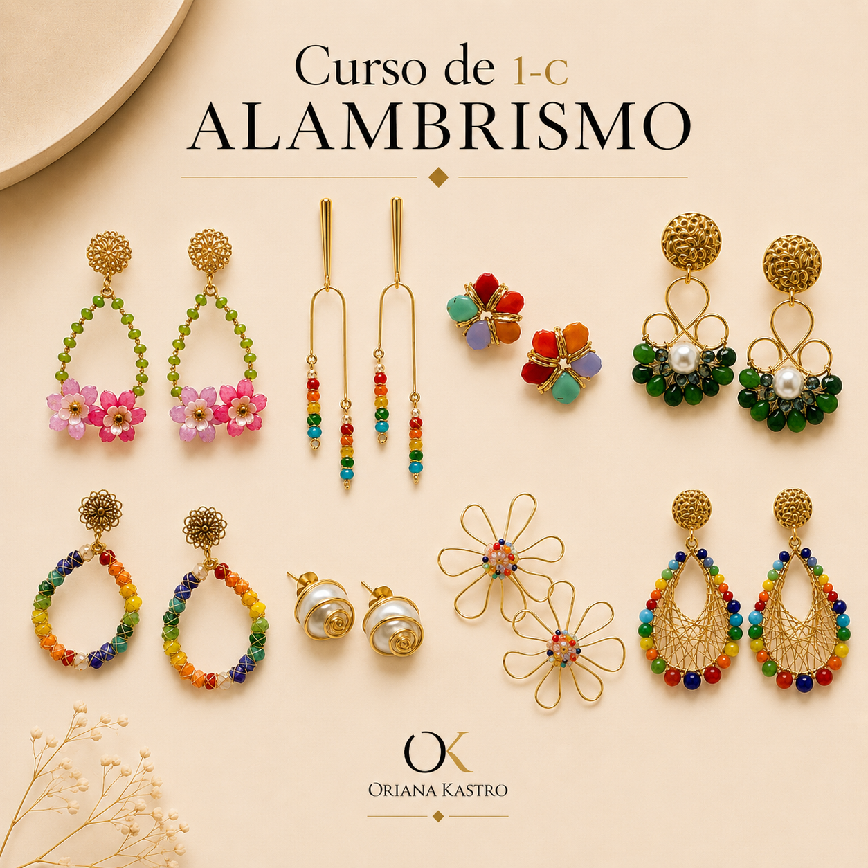 Curso de Bisutería Fina en Alambrismo Nivel 1-C - Joyería Artesanal