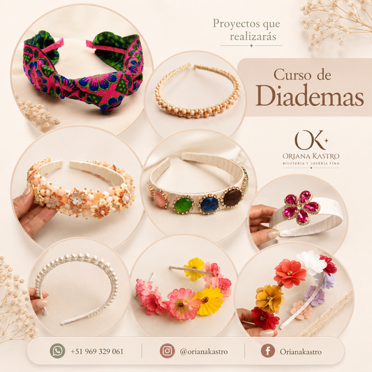 Curso de Diademas y Vinchas + Curso Gratis para Emprendedoras