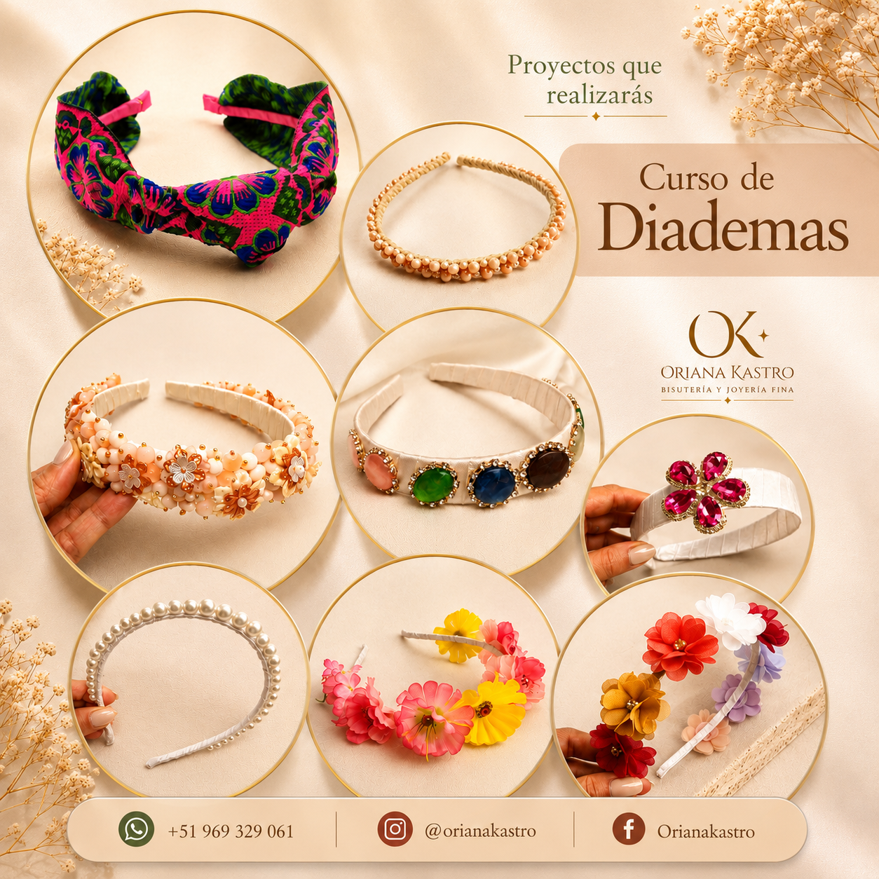 Curso de Diademas y Vinchas + Curso Gratis para Emprendedoras