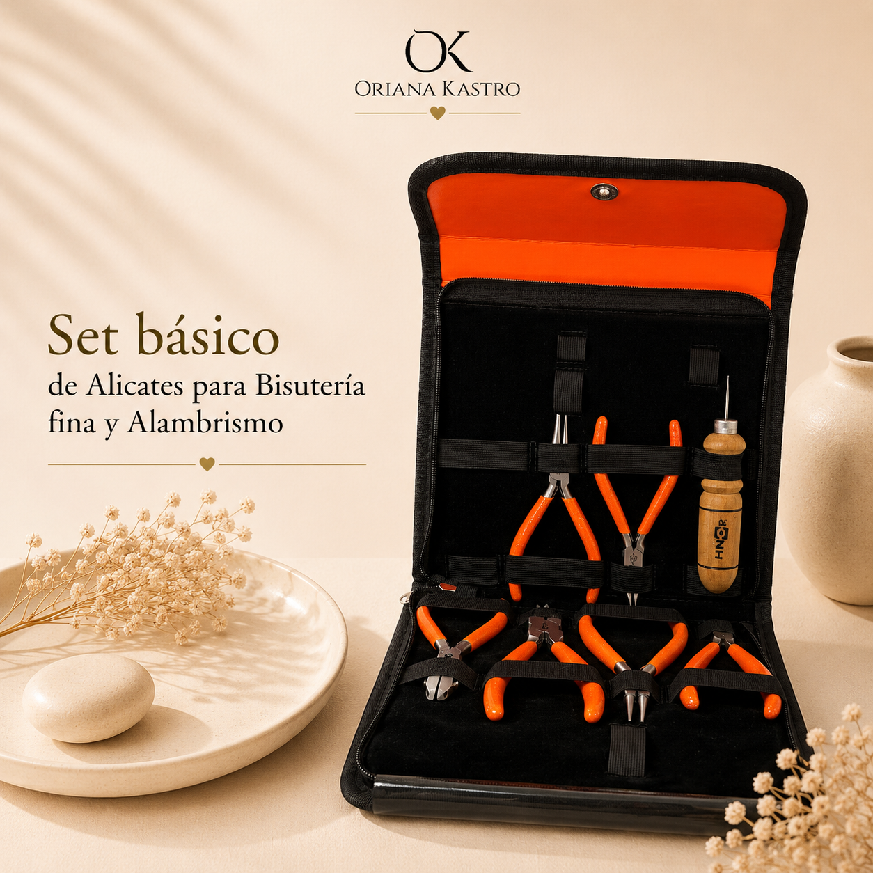 Basic Set of Pliers for Fine Jewelry and Wire Making