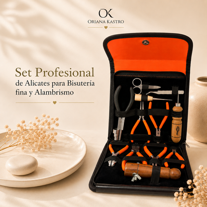 Conjunto profissional de alicates para joias finas e fabricação de arame