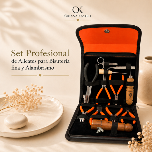 Conjunto profissional de alicates para joias finas e fabricação de arame
