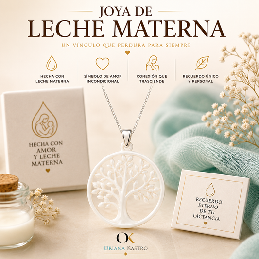 Taller de Joyería de Leche Materna - Dije Árbol de la Vida
