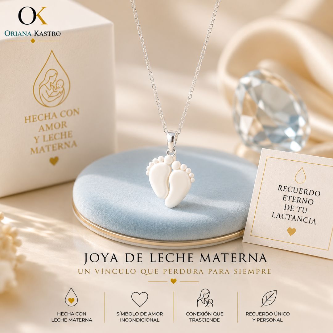 Taller de Joya de Leche Materna - Dije Piecitos