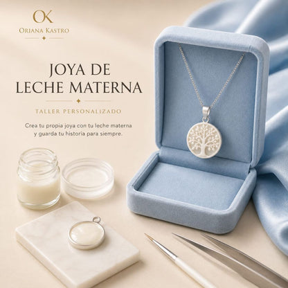Taller de Joya de Leche Materna - Dije Árbol de la Vida