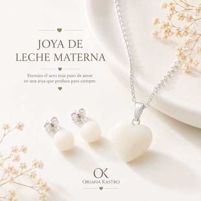 Taller de Joya de Leche Materna - Dije Corazón