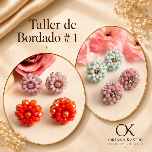 Taller de Aretes  Bordados - Básico 1