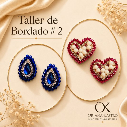 Taller de Aretes Bordados - Básico 2