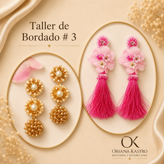 Taller de Aretes  Bordados - Intermedio 1